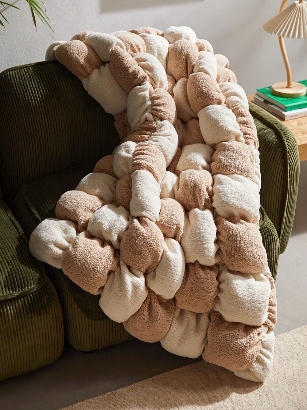 Urban Outfitters Marshmallow Cloud Fleece Throw Blanket